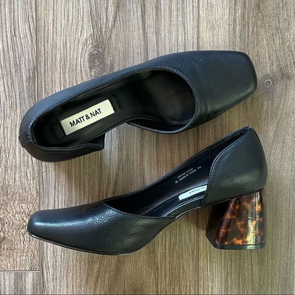 Matt & Nat Pikosa Women's Black Vegan Heels | 38 - Picture 10 of 10